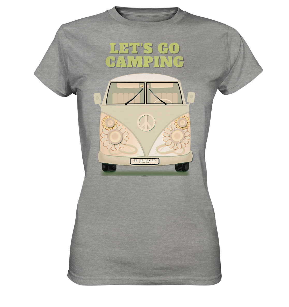 Easy Reisemobile Damen T-Shirt - Let's go Camping Shirt