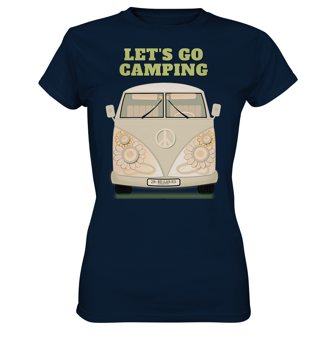 Easy Reisemobile Damen T-Shirt - Let's go Camping Shirt