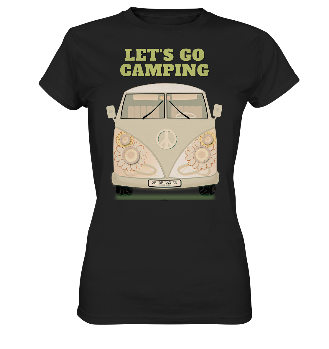 Easy Reisemobile Damen T-Shirt - Let's go Camping Shirt