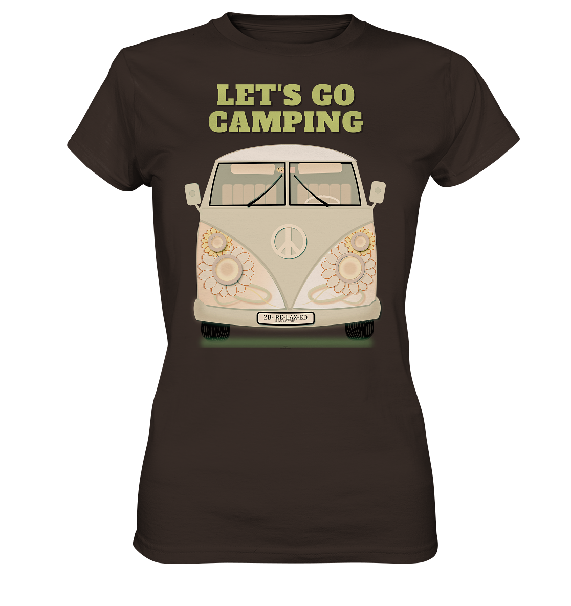 Easy Reisemobile Damen T-Shirt - Let's go Camping Shirt