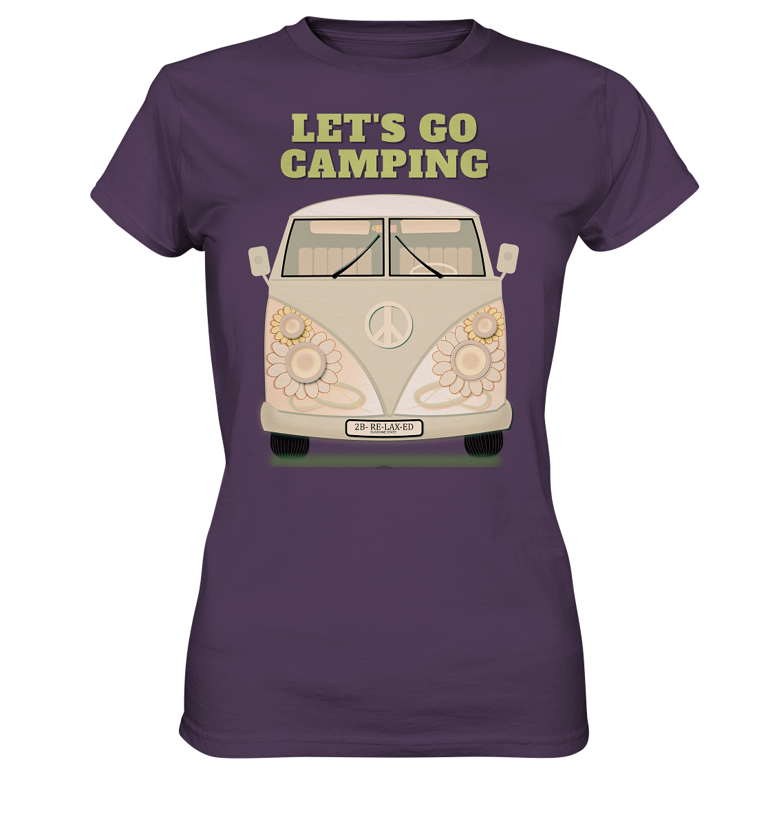 Easy Reisemobile Damen T-Shirt - Let's go Camping Shirt